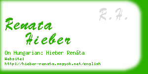 renata hieber business card